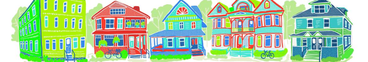 Office of City Planning hires local illustrator to depict a wide variety of Burlington homes